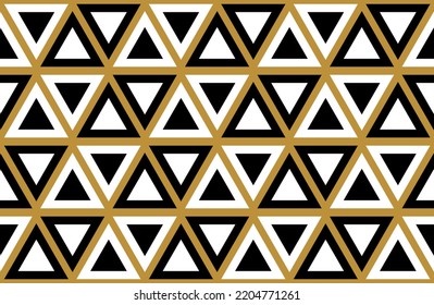 Seamless abstract geometric triangles pattern. Vector Illustration.