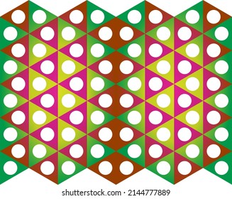 seamless abstract geometric vector background with dots