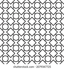 Seamless abstract geometric vintage pattern background