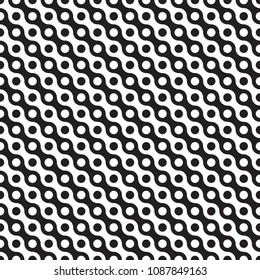 Seamless abstract geometric wave and dot pattern