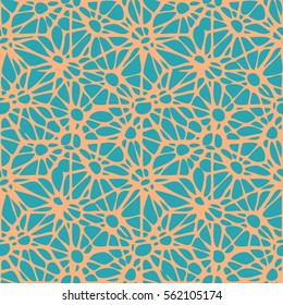 Seamless abstract geometric web pattern background tile