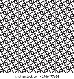 Seamless abstract geometric windmill cross rotation pattern