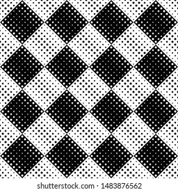 Seamless abstract geometrical circle pattern background - monochrome vector graphic design