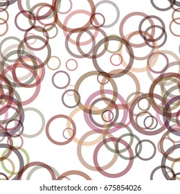 Seamless abstract geometrical circle pattern background - vector illustration from rings with opacity effect