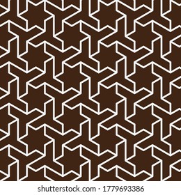 diseño geométrico abstracto sin fisuras con líneas y estrellas. patrón para web, impresión, moda, tela, decoración, ropa, fondo. ilustración simple y hermosa