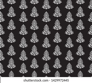 Seamless abstract geometrical pattern with black background