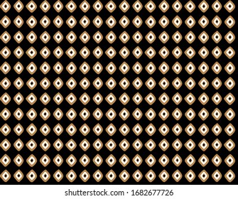 Seamless abstract geometrical pattern with black background