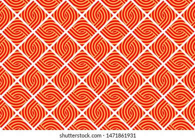 Seamless abstract geometrical pattern made in square with white background
