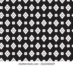 Seamless abstract geometrical pattern on black background