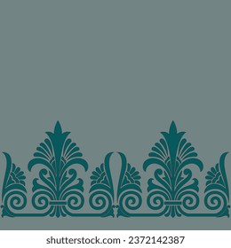 Seamless Abstract Geometrical Vintage  Border pattern 