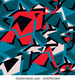 Seamless abstract geometry pattern. Design for textile, clothes. 