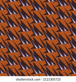 Seamless abstract geometry pattern with repeat curved elements