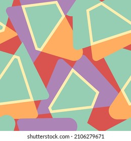 Seamless abstract geometry vector pattern