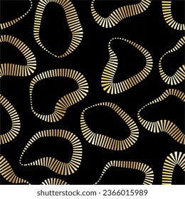 Patrón geométrico dorado abstracto y sin brillo. Ilustración vectorial