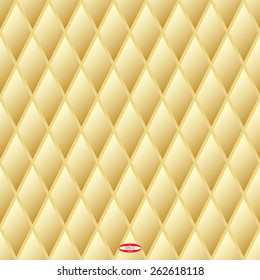 seamless abstract golden geometric pattern sand texture with rhombus abstract yellow lines on beige background vector