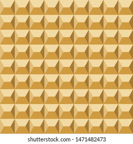 Seamless abstract golden geometric surface pattern