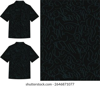 Seamless Abstract Graffiti Pattern for Apparel and Textile