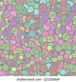 seamless abstract graphic background of spiraling circles. Vector 