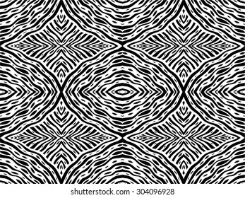 Seamless abstract graphic black and white pattern