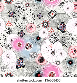 seamless abstract graphic pattern on a light background