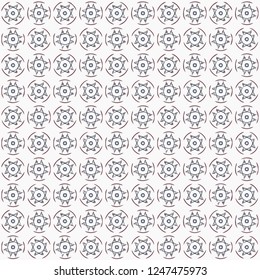 Seamless abstract gray maroon texture on white background. Arranged in a staggered manner two medium floral fractal patterns. Vector.
