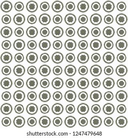Seamless abstract gray texture on white background. Arranged in a staggered manner two medium floral fractal patterns. Vector.
