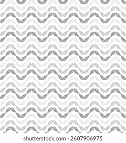 Seamless abstract gray theme horizontal zigzag lines texture background pattern for textiles, wallpapers, backgrounds..,