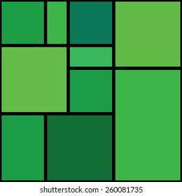 Seamless abstract green geometrical pattern.