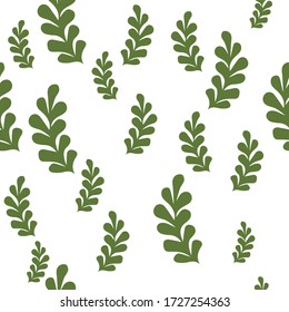 seamless abstract green leaf pattern