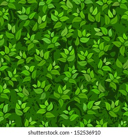 seamless abstract green leaves background