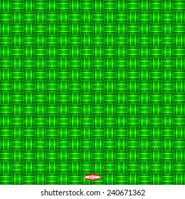 seamless abstract green pattern with emerald wicker texture. vector