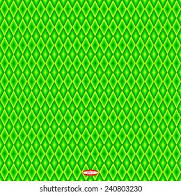 seamless abstract green pattern emerald texture with yellow rhombus on green background vector