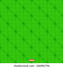 seamless abstract green pattern with emerald spiral. vector