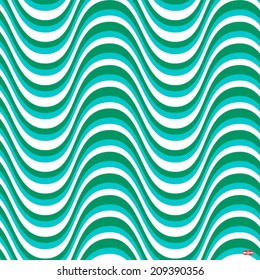 seamless abstract green pattern turquoise line vector