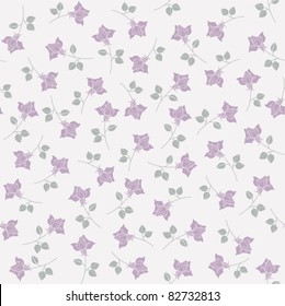 Seamless abstract grey  background  with roses