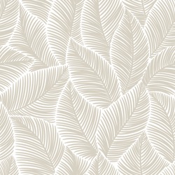Seamless  Abstract Grey Floral   Background With Leaves