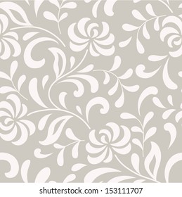 fondo floral gris y abstracto
