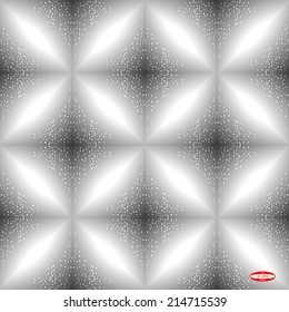 seamless abstract grey floral pattern with bubbles. vector