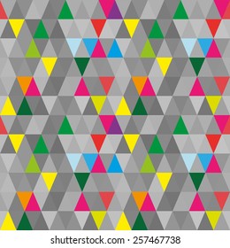 Seamless abstract grey geometric pattern