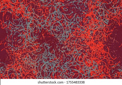 Seamless abstract grunge background. Chaotic repeating texture. Template for printing on fabric, Wallpaper, business cards, labels