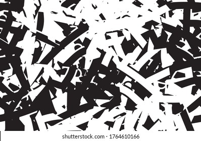 Seamless abstract grunge background. Chaotic camouflage pattern. Repeating texture art. Template for printing on fabric, wallpaper