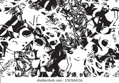 Seamless abstract grunge background. Chaotic repeating texture. Template for printing on fabric, Wallpaper, business cards, labels