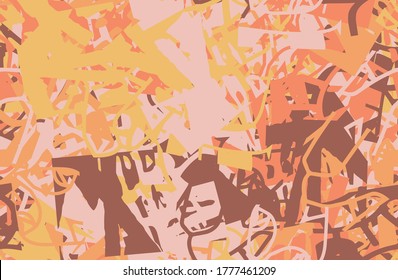 Fondo de fondo abstracto sin inconvenientes. Textura repetitiva caótica. Plantilla para imprimir en tela, fondo de escritorio, tarjetas de visita, etiquetas