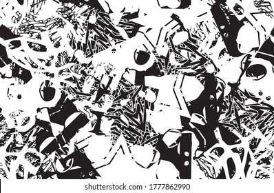 Seamless abstract grunge background. Chaotic repeating texture. Template for printing on fabric, Wallpaper, business cards, labels