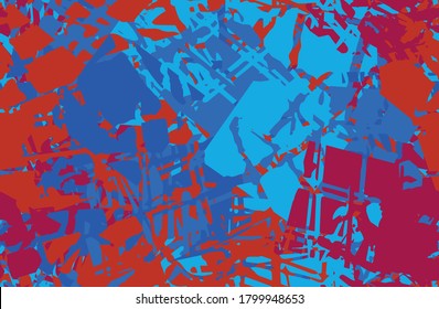 Seamless abstract grunge background. Chaotic camouflage pattern. Repeating texture art. Template for printing on fabric, wallpaper