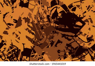 Seamless abstract grunge background. Chaotic camouflage pattern. Repeating texture art. Template for printing on fabric, wallpaper