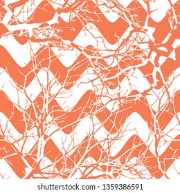 Seamless abstract grunge chevron background pattern