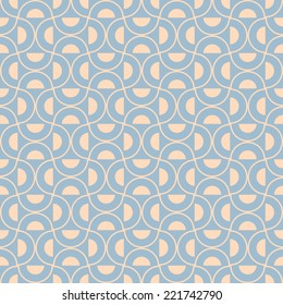 Seamless Abstract Half Circle Pattern