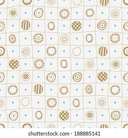 Seamless abstract hand drawn background, endless pattern