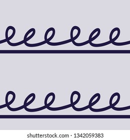 Seamless abstract hand drawn blue pattern